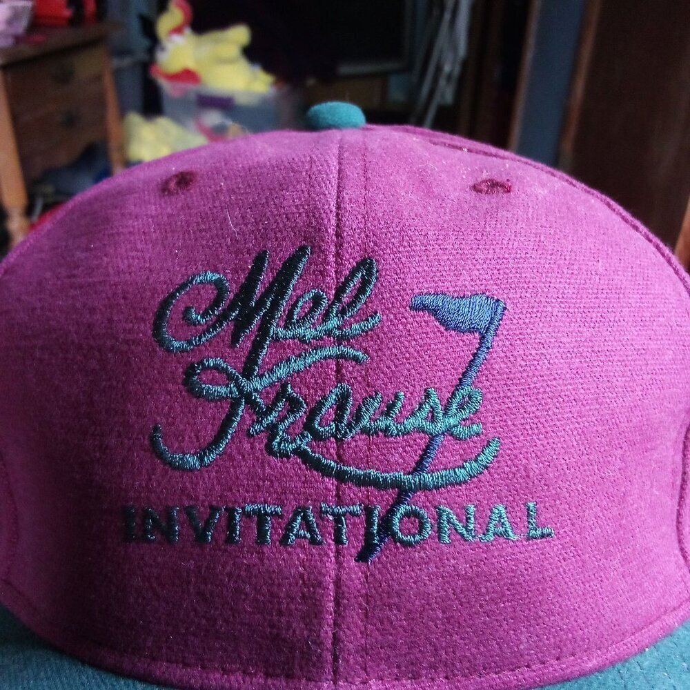 Deadstock Vintage Mel Krause Invitational Golf Snap Hat Cap - Picture 2 of 8